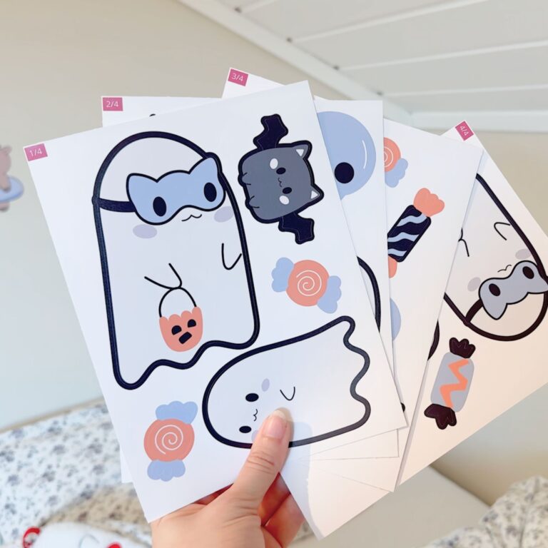 Spookjes muurstickers verzameld