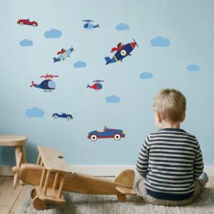 retro voertuigen muurstickers