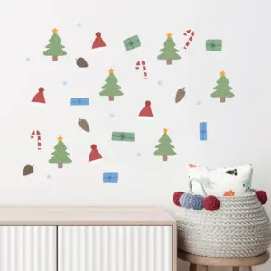 Christmas muurstickers op vei
