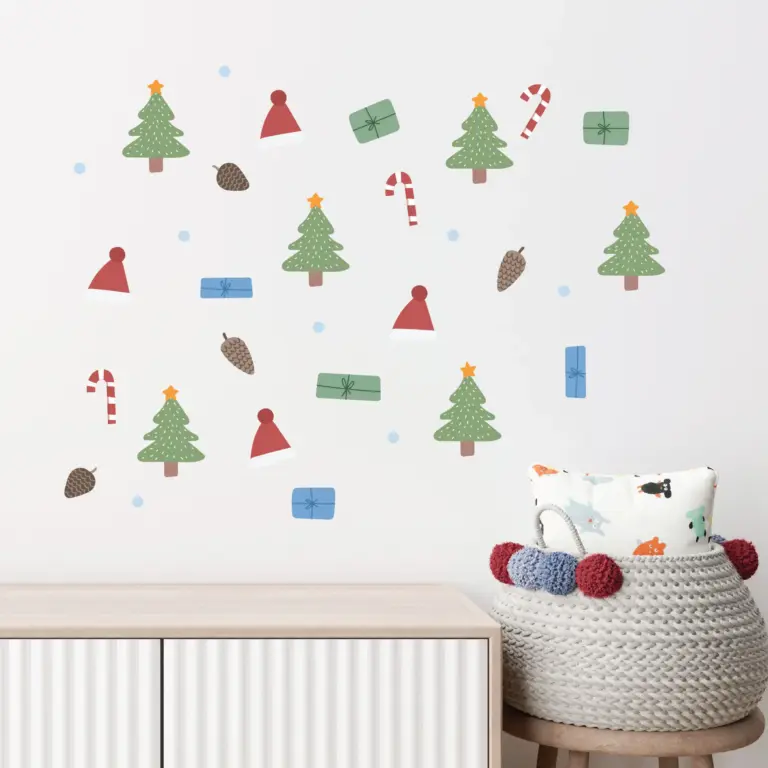 Christmas muurstickers op vei