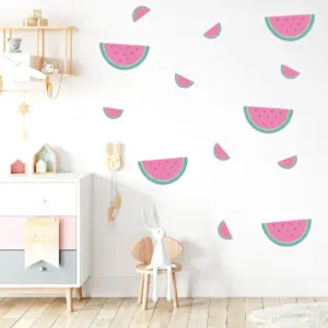Vannmelon muurstickers in de kinderkamer