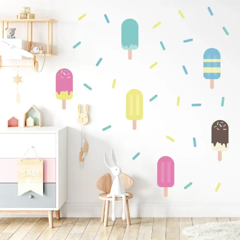 IJsjes muurstickers in de kinderkamer