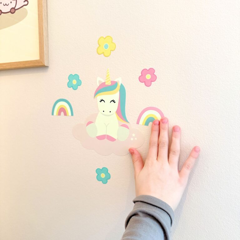 Lichtgevende muurstickers: Eenhoorns