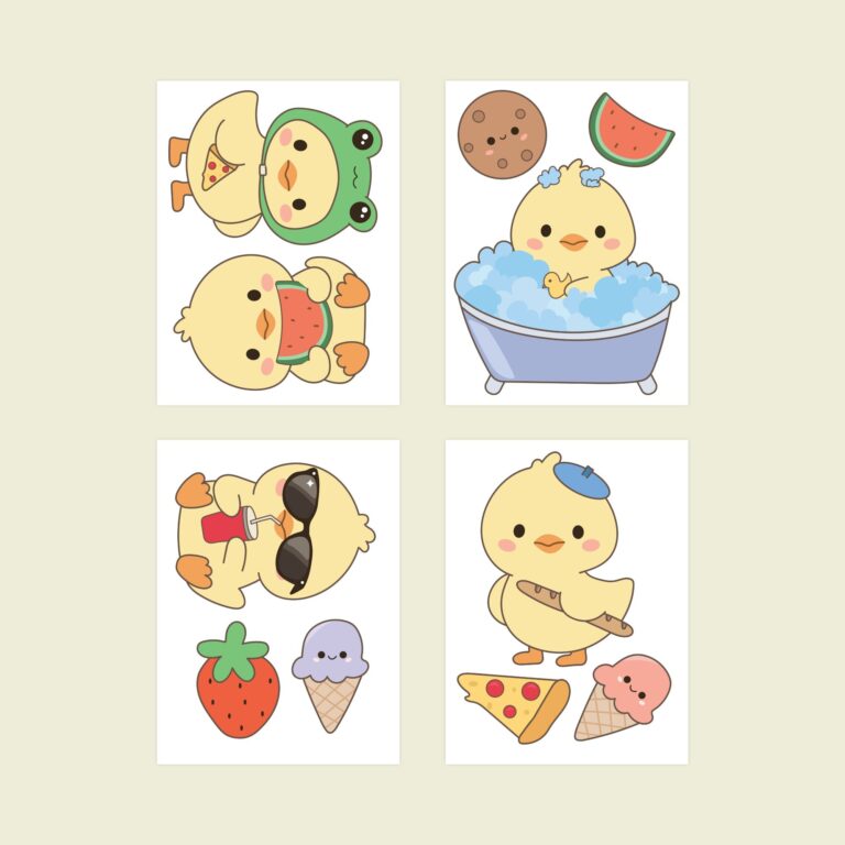 Muurstickers: Eendjes