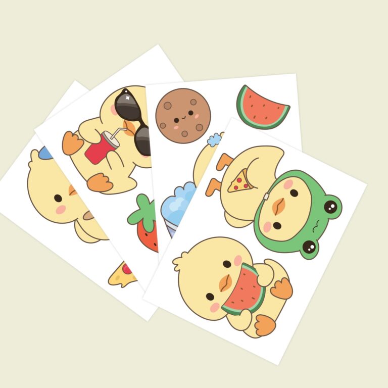 Muurstickers: Eendjes
