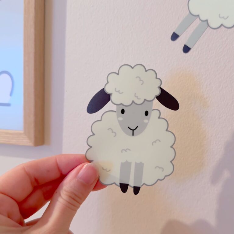 Lichtgevende muurstickers met schapen