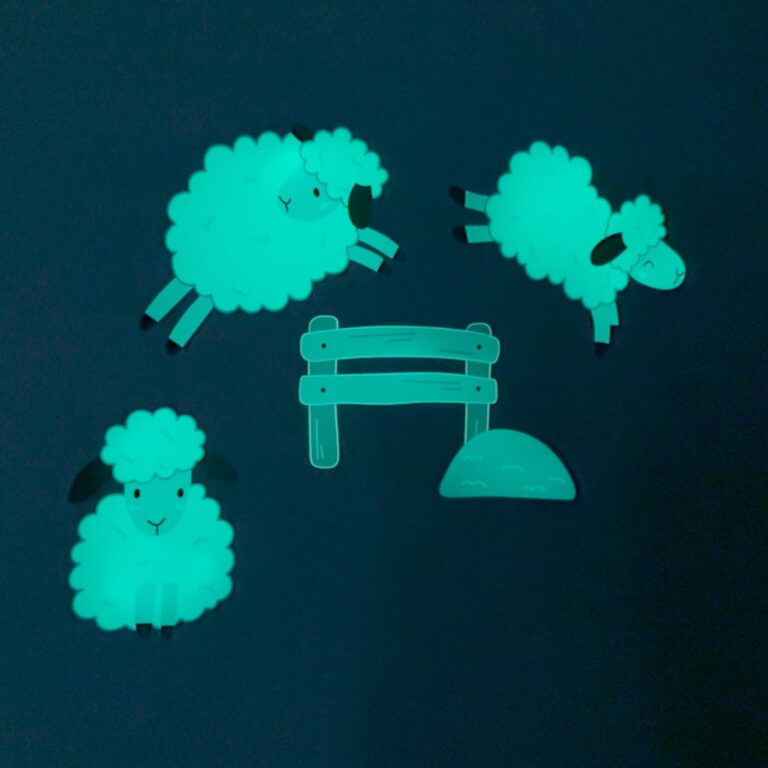 muurstickers die in het donker oplichten