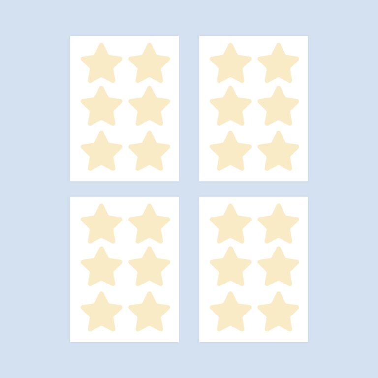 Lichtgevende muurstickers: Sterren