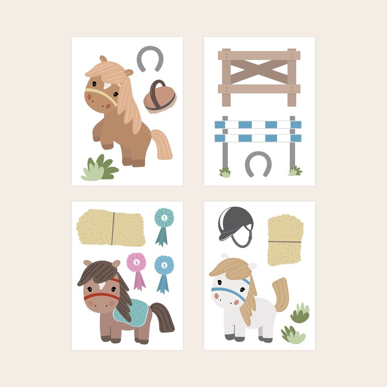 Muurstickers: Paarden